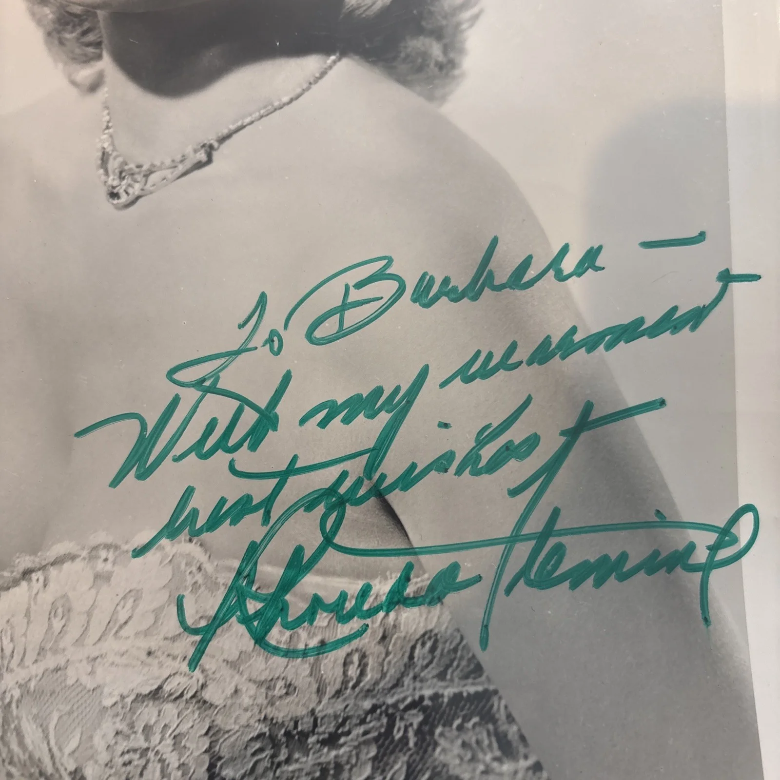 Rhonda Fleming — Rhonda Fleming Signed Autographed 8” X 10” Photo, image 2