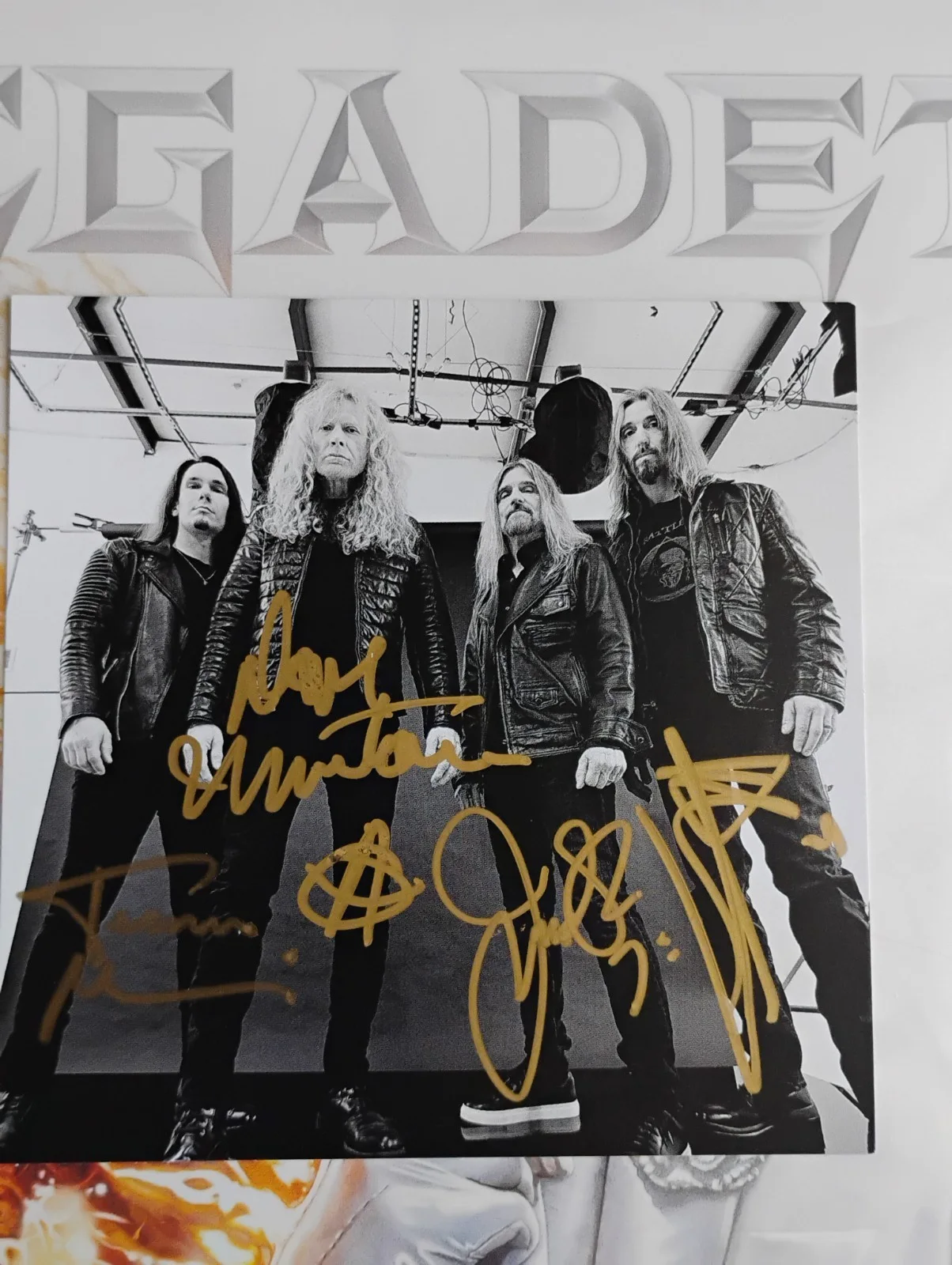 Megadeth Self Titled Vinyl with Signed Photo SEALED, image 4