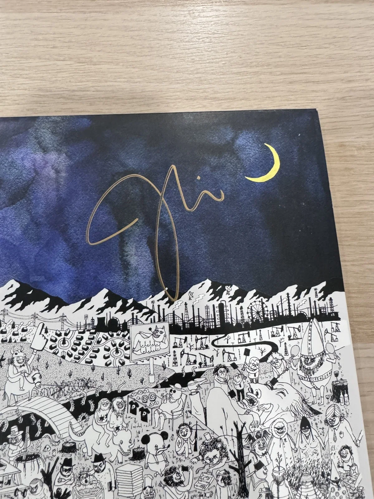 FATHER JOHN MISTY SIGNED PURE COMEDY VINYL LP, image 2