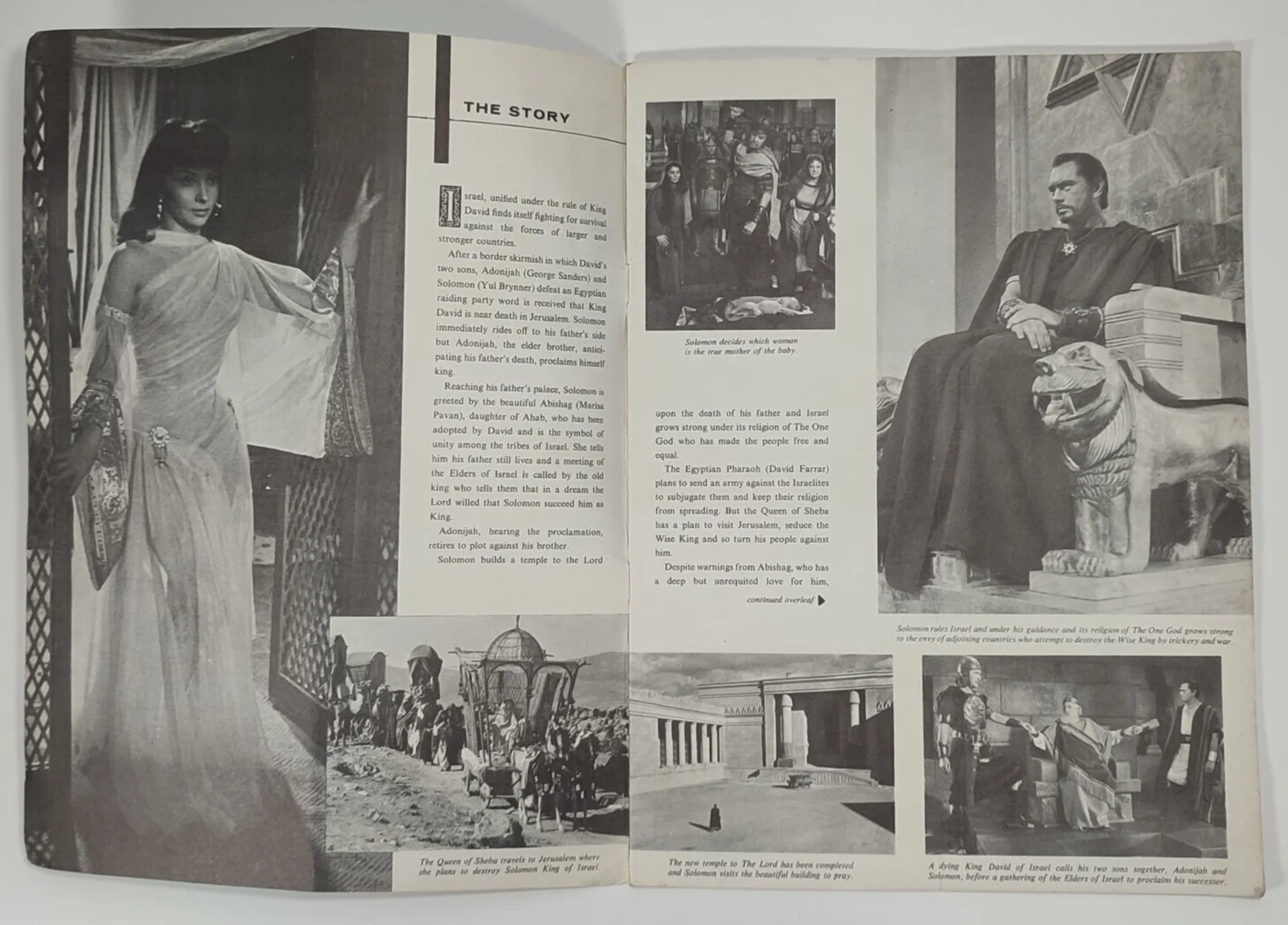 Solomon and Sheba Super Technirama 70 Souvenir Vintage, image 3