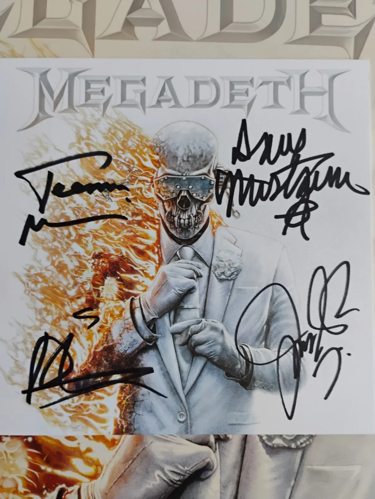 Megadeth Self Titled Vinyl with Signed Insert SEALED, image 3