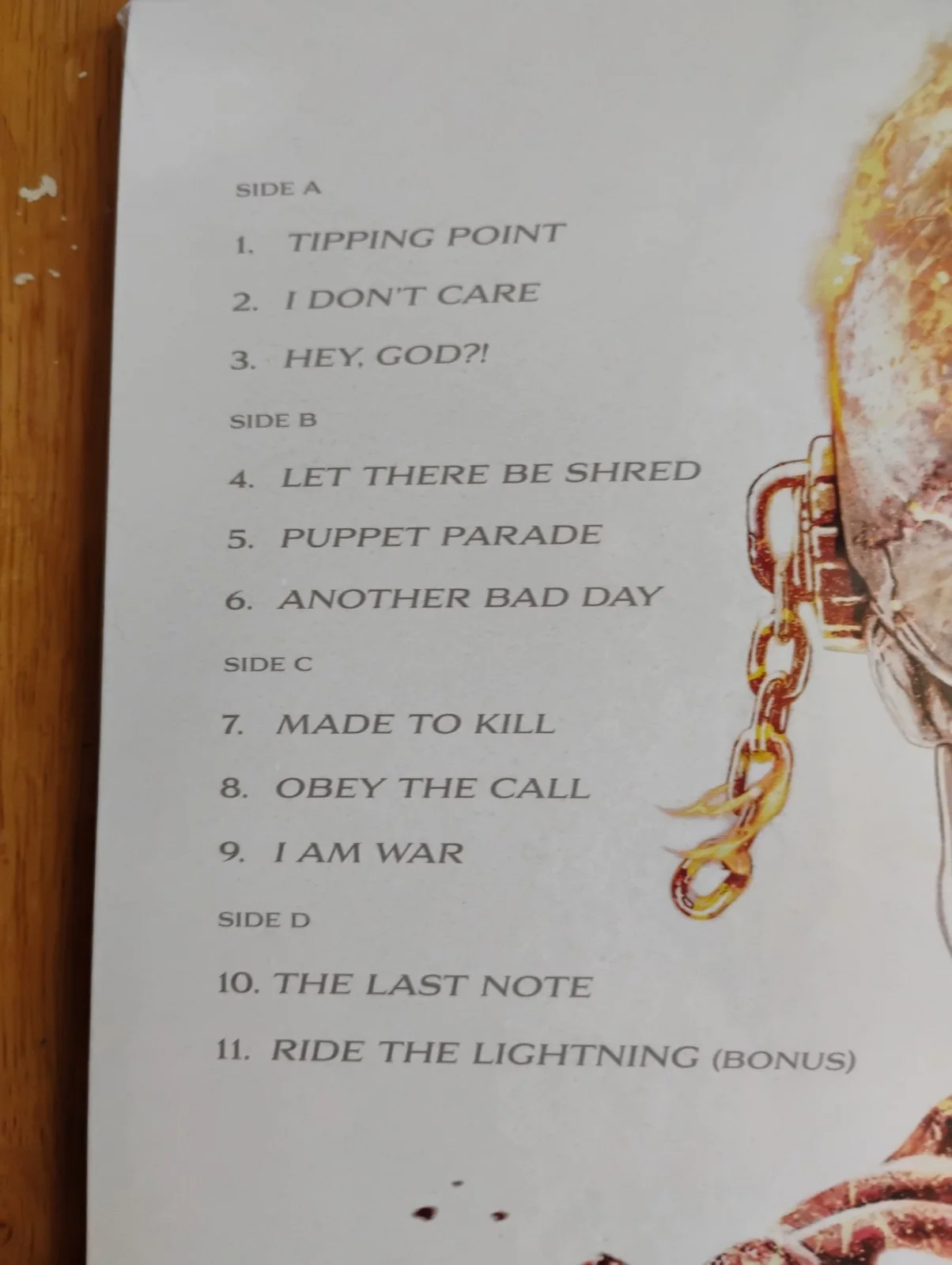 Megadeth Self Titled Vinyl with Signed Insert SEALED, image 5