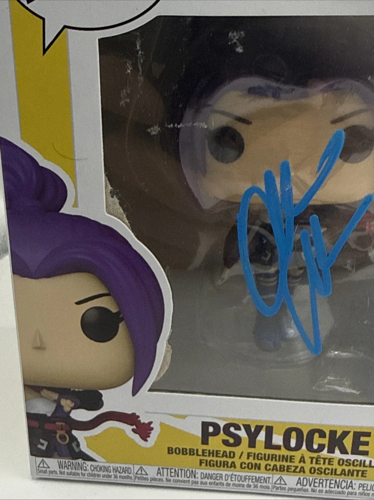 Olivia Munn — Olivia Munn X-Men Authentic Signed Psylocke #1217 Funko Pop Vinyl Figure JSA COA, изображение 3
