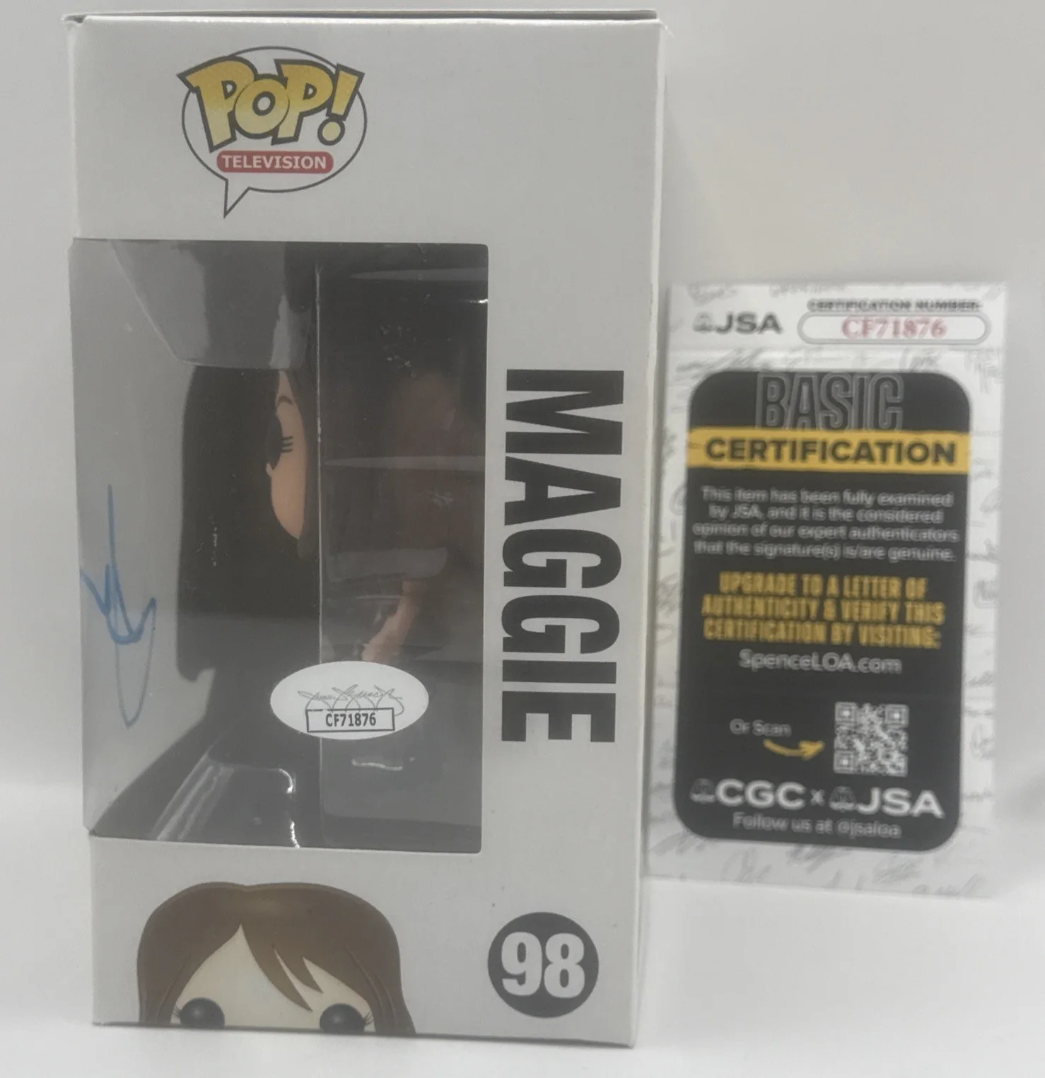 Lauren Cohan Signed Maggie Funko Pop #98 JSA/COA Autograph The Walking Dead, изображение 2