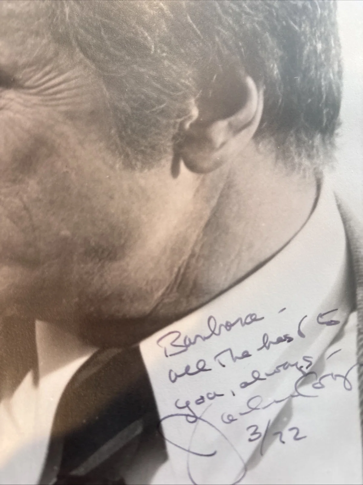 1972 Jackie Cooper Signed 8X10 Photo Inscribed Autograph Actor Old Hollywood, image 2