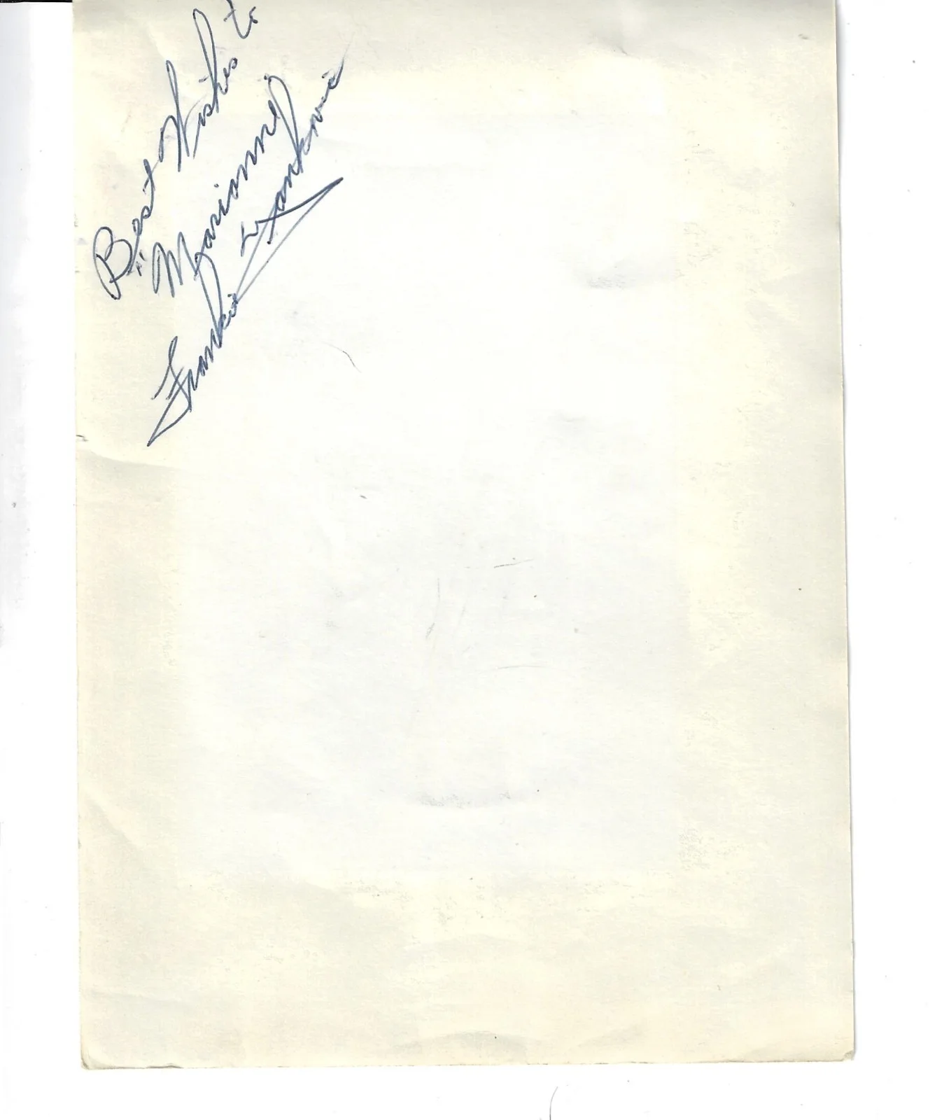 AUTOGRAPHED PHOTO OF FRANK YANKOVIC, THE "KING OF POLKA" ACCORDIAN PLAYER, изображение 2