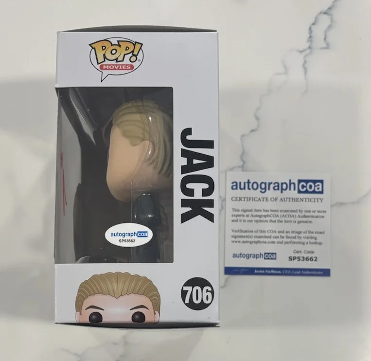 Leonardo Dicaprio Titanic Jack Signed Autographed Funko POP #706 ACOA, image 2