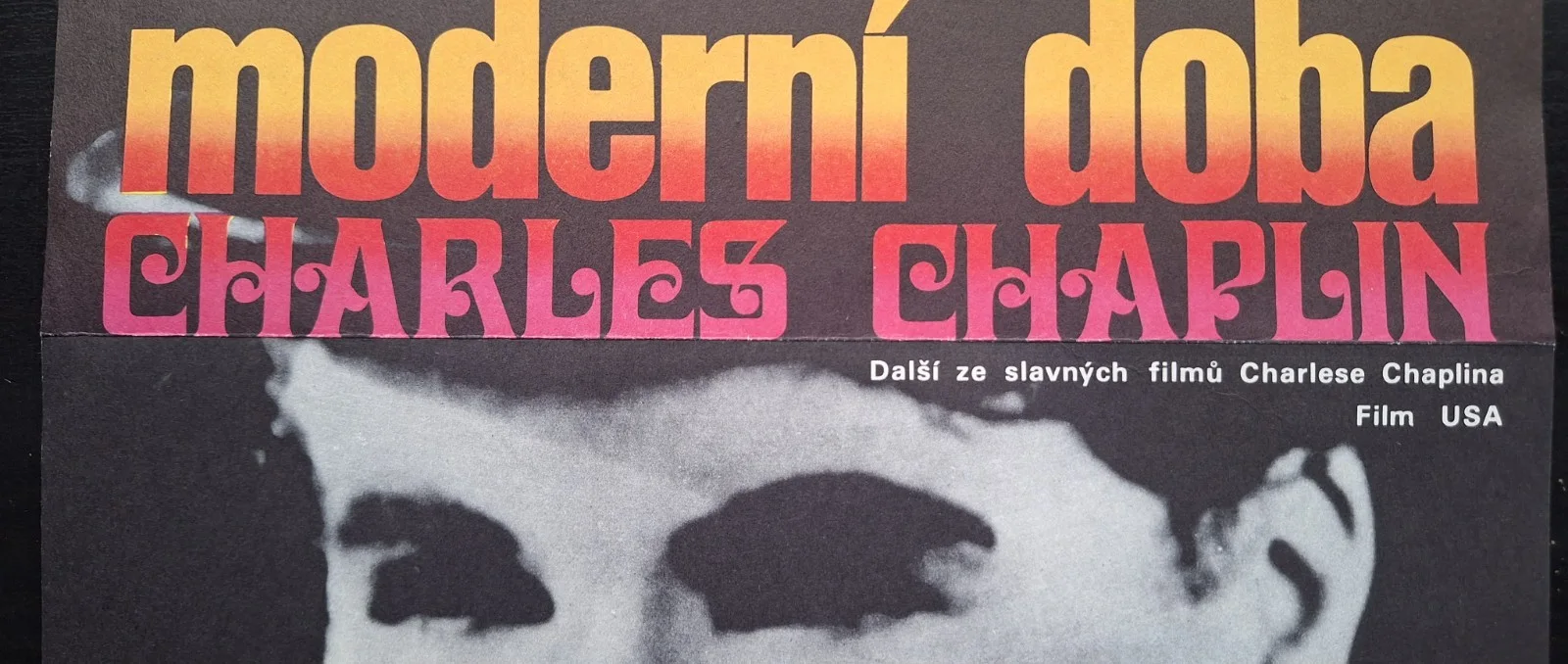 MODERN TIMES, MODERNI DOBA, CHAPLIN, ORIGINAL A3 CZECH MOVIE POSTER MILAN GRYGAR, изображение 4