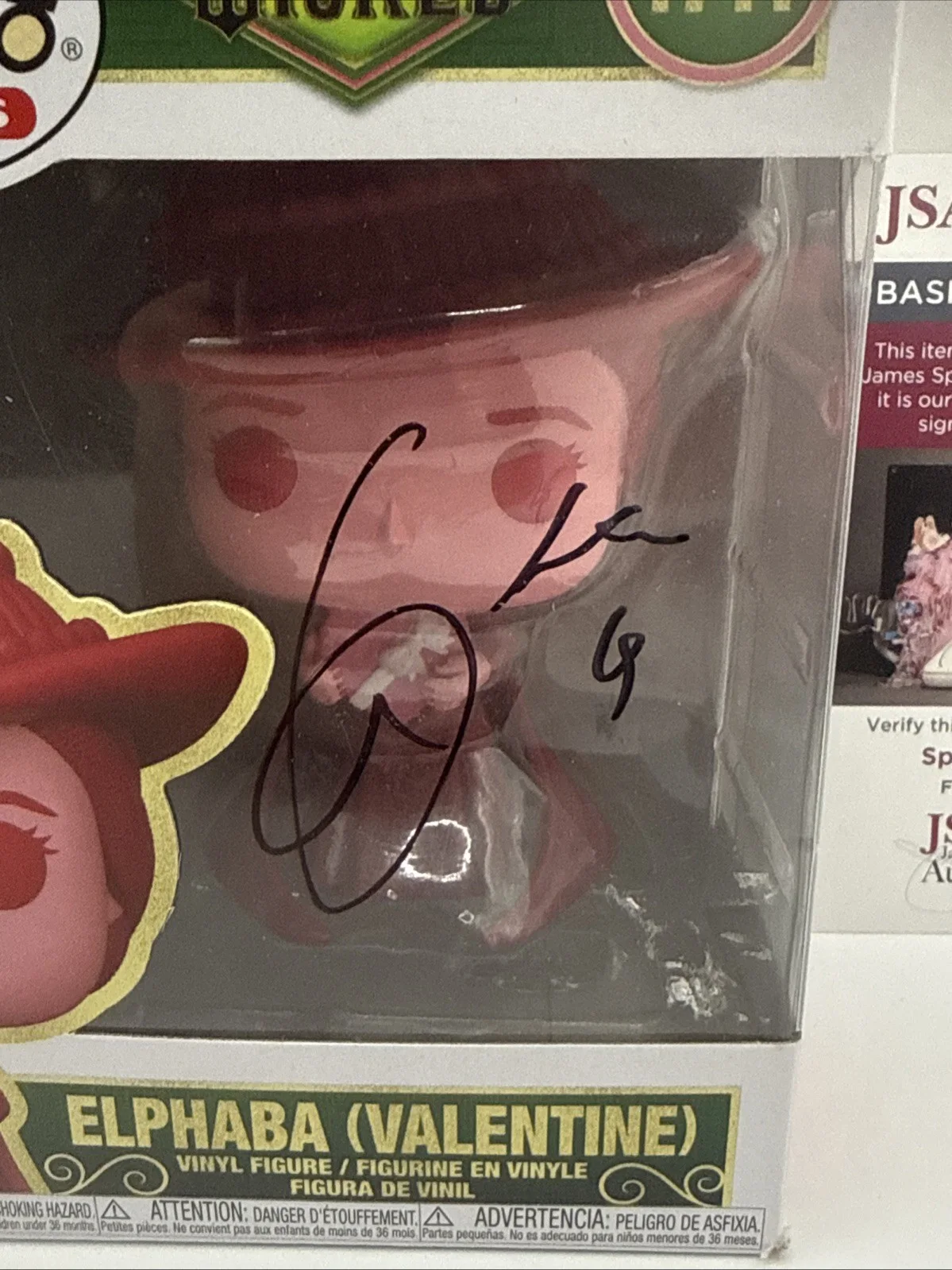 Cynthia Erivo — Cynthia Erivo WICKED Elphaba (Valentine) Signed FUNKO POP 1711 JSA COA AUTO LOOK, image 2