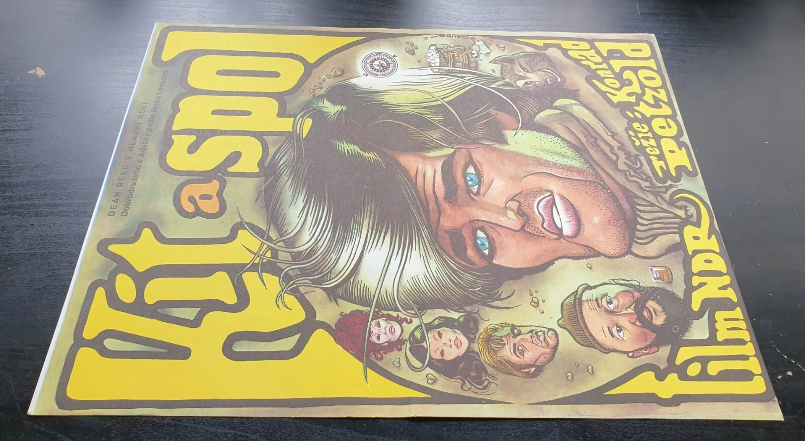 KIT & CO., DEAN REED, ORIGINAL A3 CZECH MOVIE POSTER, KAREL (KAJA) SAUDEK, изображение 2