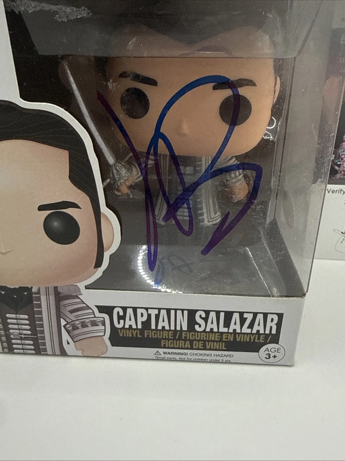 Javier Bardem Signed Autographed Captain Salazar Funko Pop #274 JSA COA AUTH, изображение 2