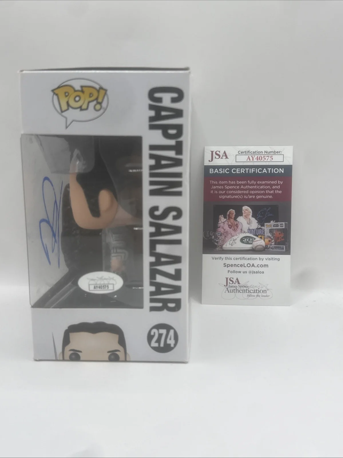 Javier Bardem Signed Autographed Captain Salazar Funko Pop #274 JSA COA AUTH, изображение 3