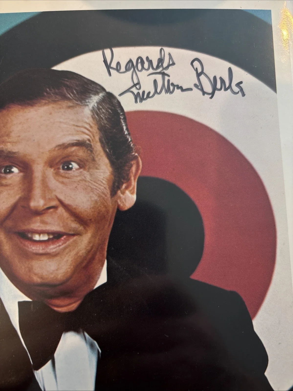 Milton Berle SIGNED 8” X 10” Color Photo Autographed, image 2