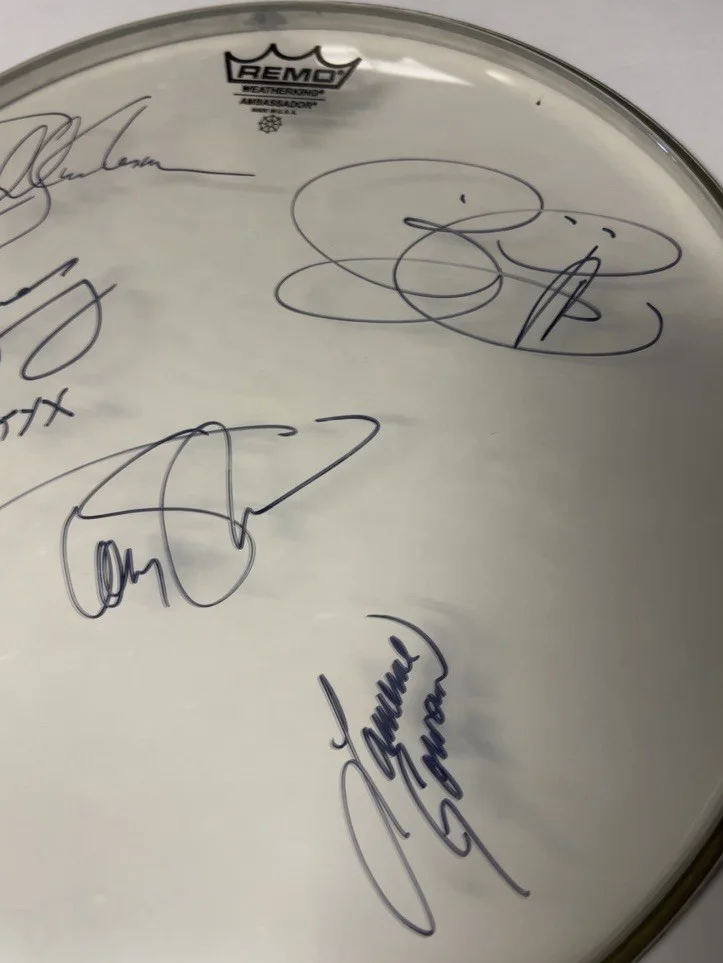 Styx Autographed Drumhead, image 2