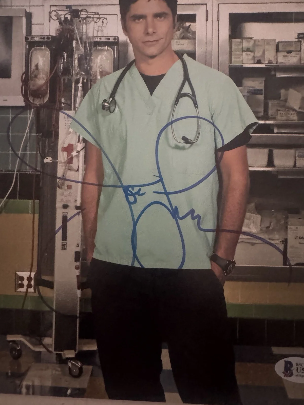 John stamos — Actoe Musican John Stamos autographed 8x10 Beckett Coa, изображение 2