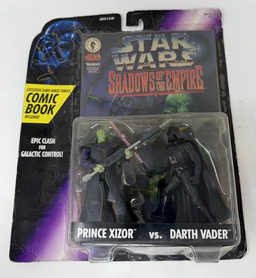 David Prowse Signed Autographed Prince Xizor Vs. Darth Vader Action Figure, image 3