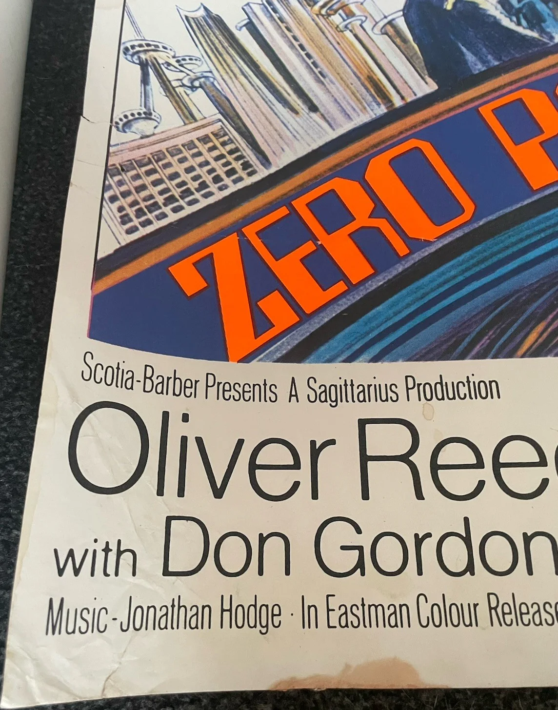 Z.P.G. Zero Population Growth Original 1972 Quad Poster Oliver Reed, image 5