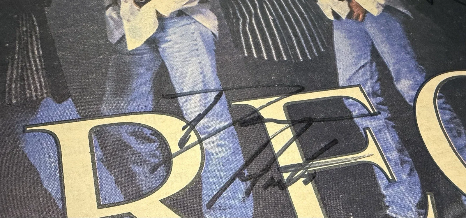 REO Speedwagon Autographed Magazine Cover ‘96 Signed By All Band Members, image 4