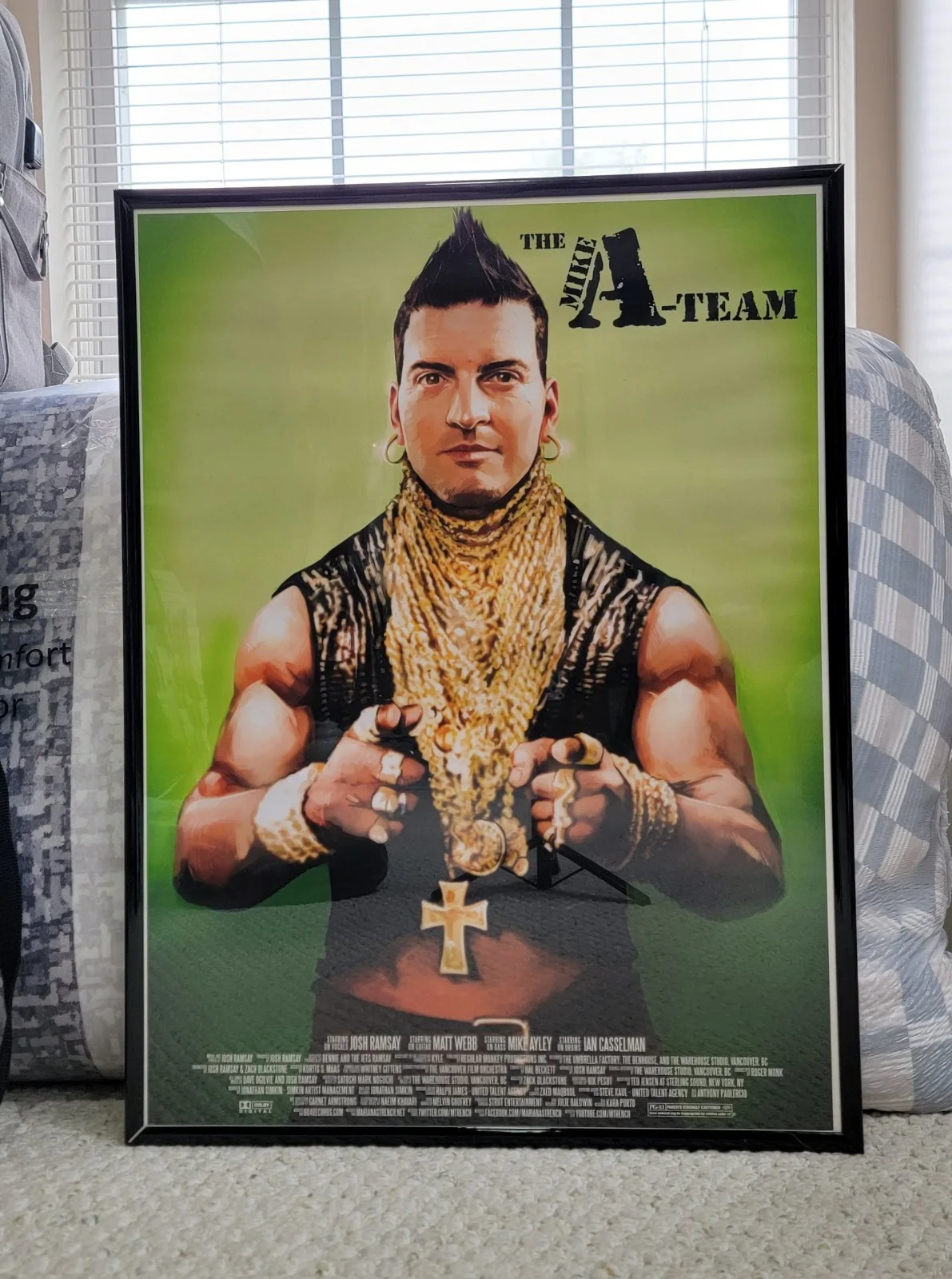 MARIANAS TRENCH Rare Parody 80s Films Movie Framed Poster Set Of 4, изображение 3