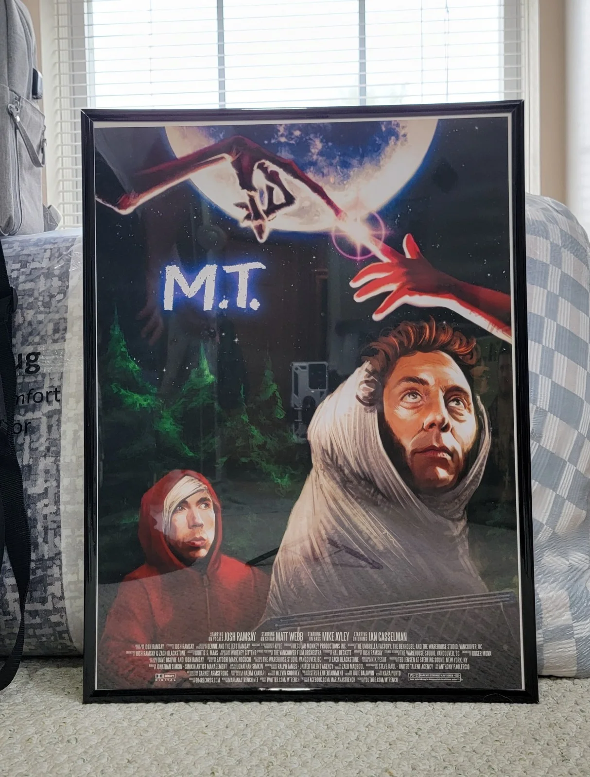 MARIANAS TRENCH Rare Parody 80s Films Movie Framed Poster Set Of 4, изображение 4