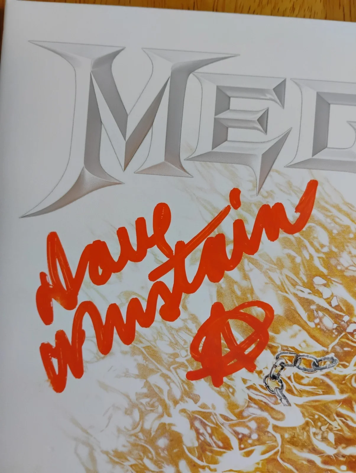 Megadeth Self Titled Signed Vinyl 2xLP splatter., image 2