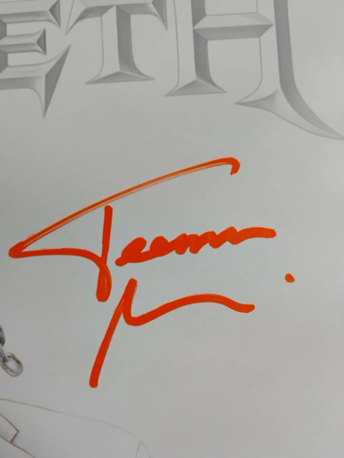 Megadeth Self Titled Signed Vinyl 2xLP splatter., image 3