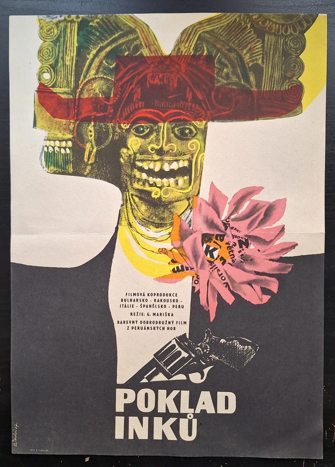LEGACY OF THE INCAS KARL MAY ORIGINAL A3 CZECH MOVIE POSTER & FLYER JOSEF DUCHON, изображение 2