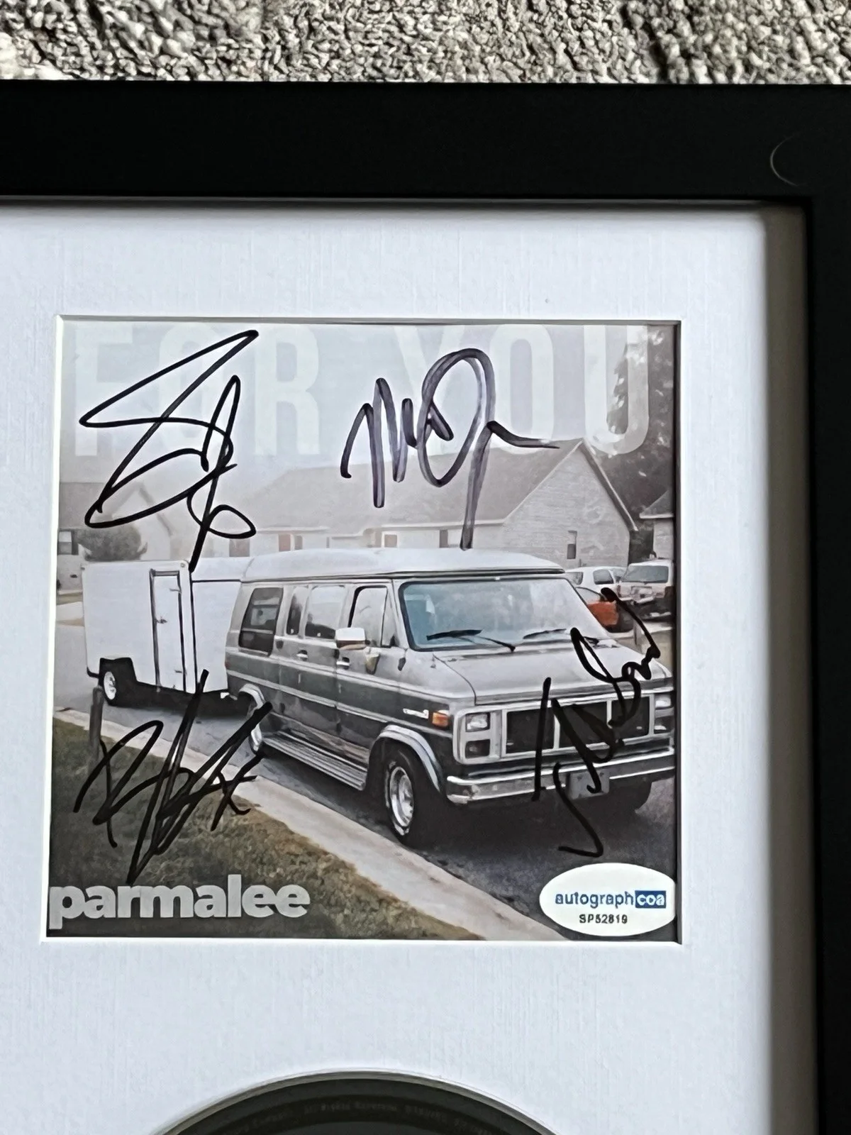 PARMALEE BAND SIGNED AUTO FRAMED CD MATT & SCOTT THOMAS FULL BAND ACOA COUNTRY, изображение 2