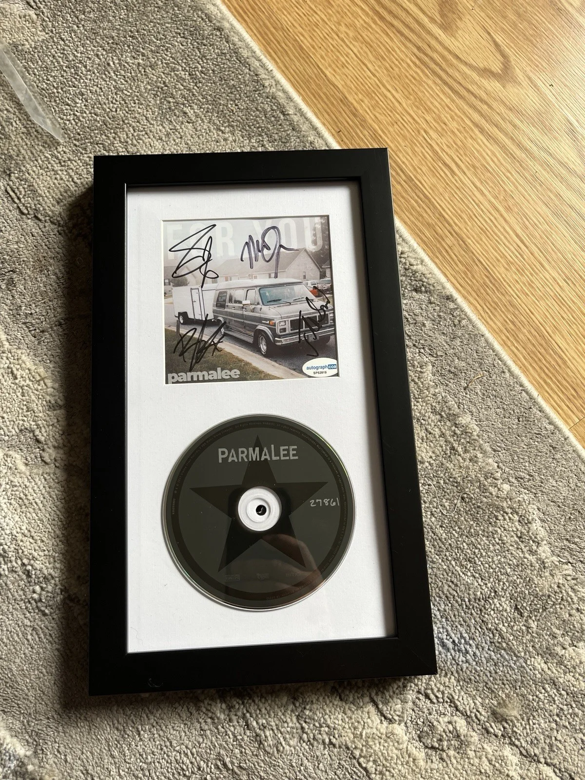 PARMALEE BAND SIGNED AUTO FRAMED CD MATT & SCOTT THOMAS FULL BAND ACOA COUNTRY, изображение 5