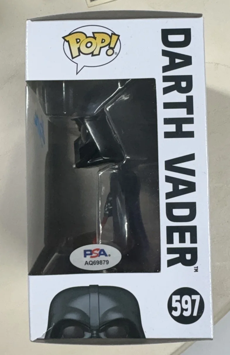 Hayden Christensen Signed Autograph Auto Darth Vader Star Wars Funko Pop PSA/DNA, изображение 2