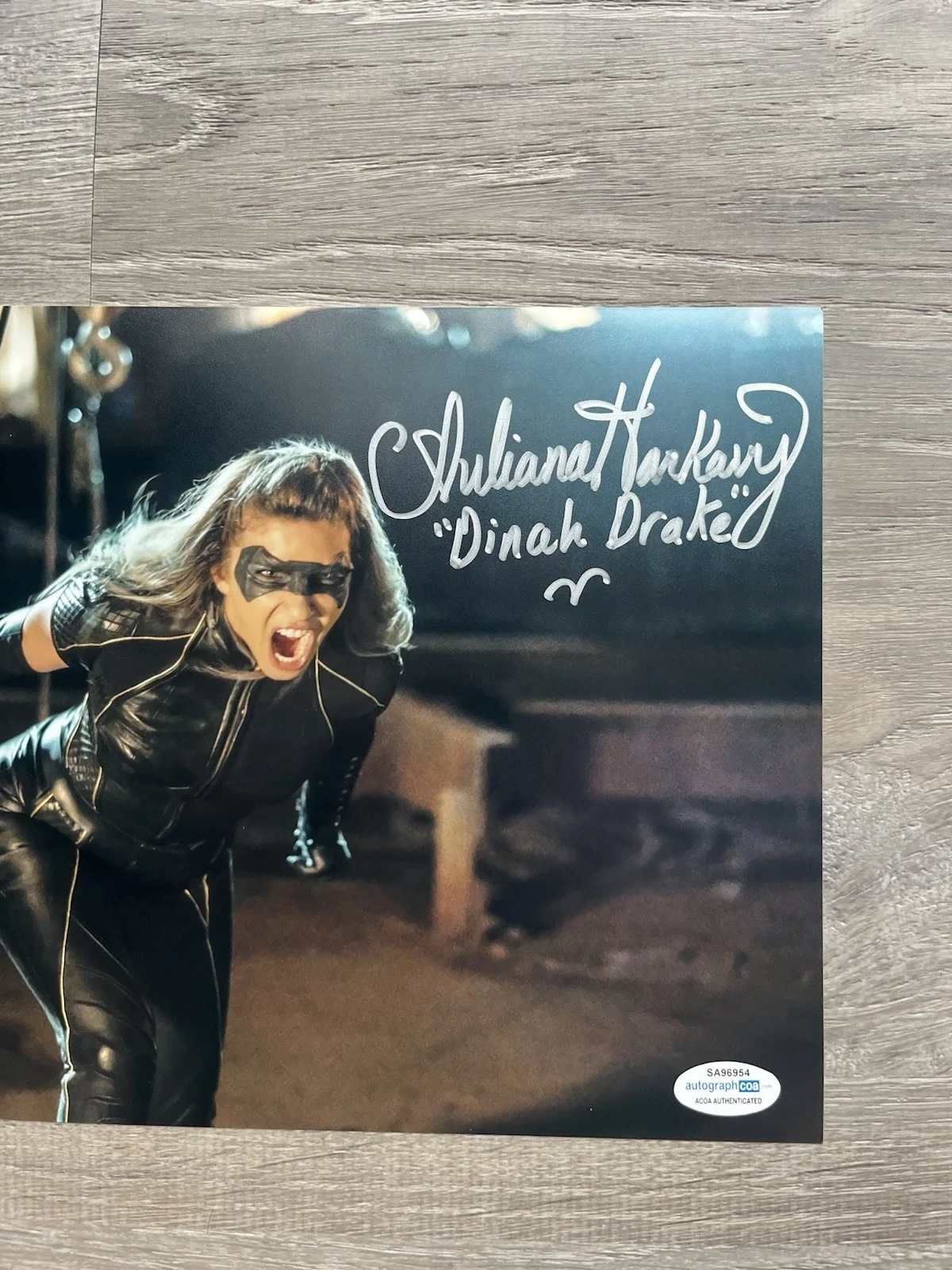 Juliana Harkavy — Juliana Harkavy Signed Black Canary 8x10 Photo ACOA Arrow DC Dinah Drake, изображение 5