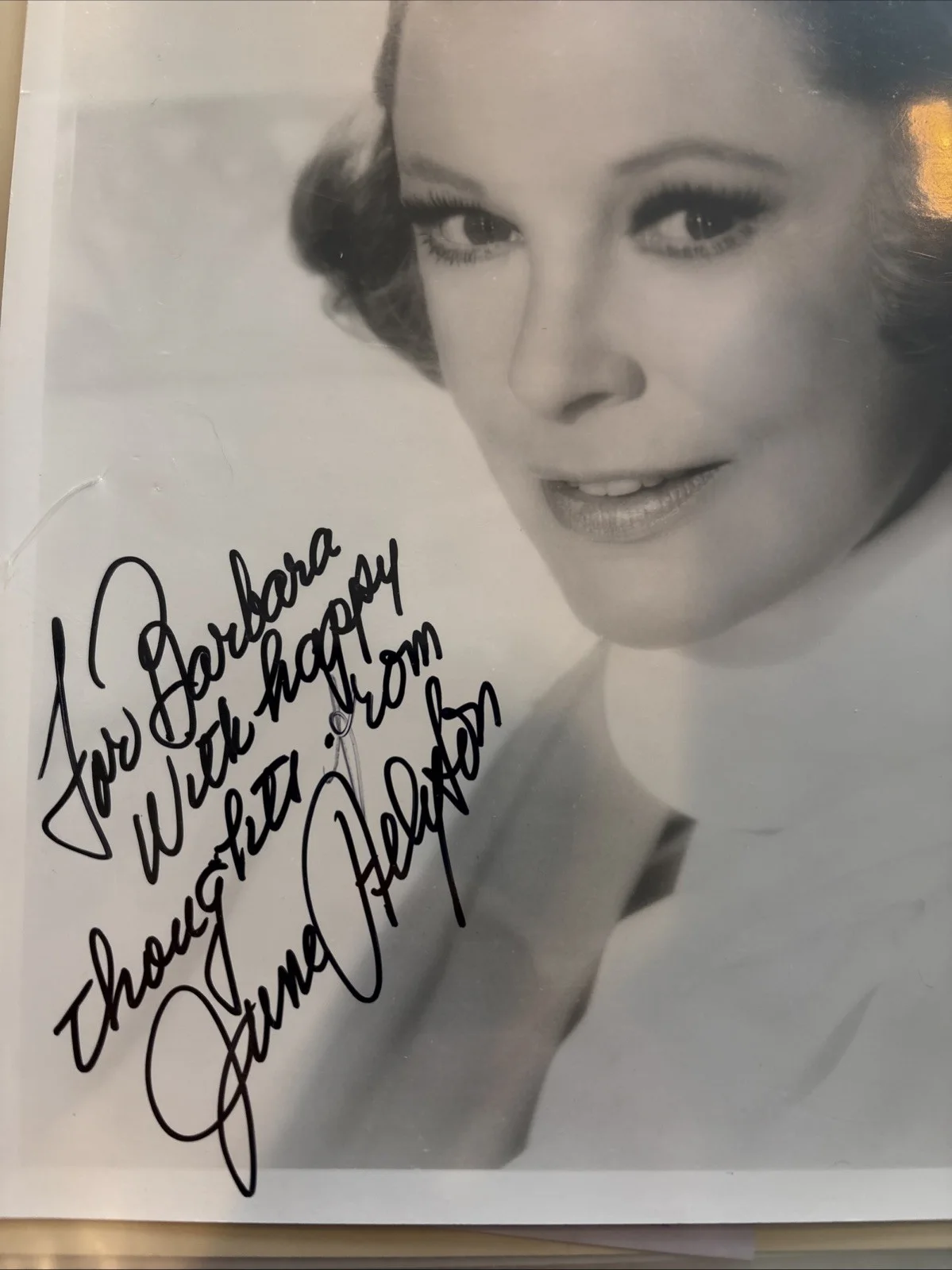 June Allyson autographed & inscribed Photo- Actress -Vintage 8 X 10, изображение 2