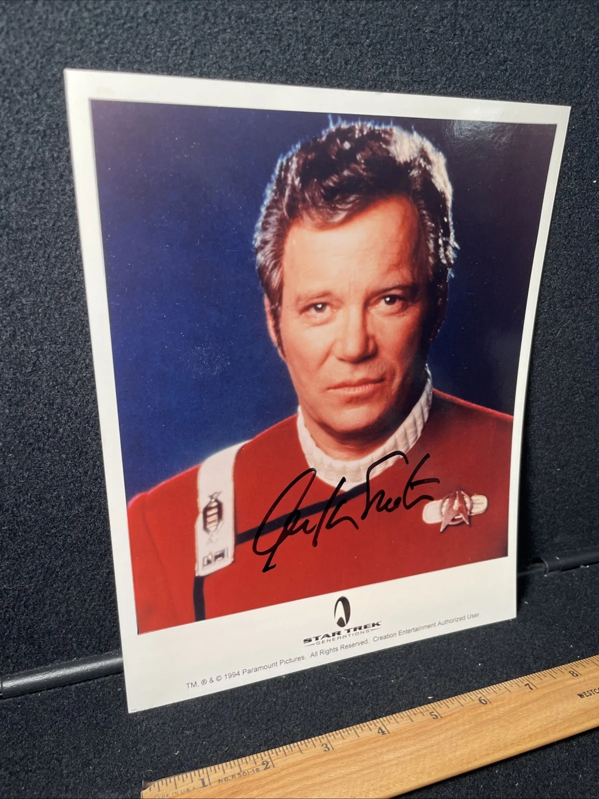 William Shatner — SIGNED! William Shatner Star Trek Generations Autographed Photo 1994, image 2