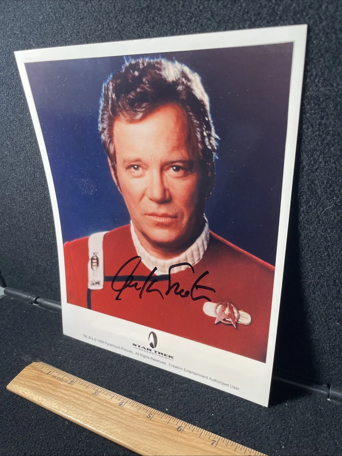 William Shatner — SIGNED! William Shatner Star Trek Generations Autographed Photo 1994, image 4