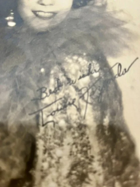LOUISE FAZENDA — Louise Fazenda Silent Film Star, Hand Autographed Black and White photo., изображение 2