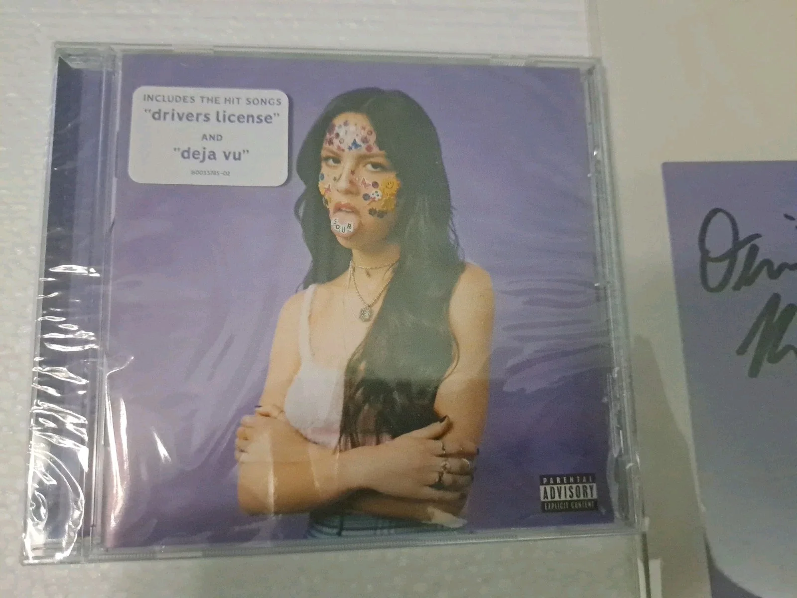 Olivia Rodrigo Sour CD + Signed Art Card - Brand New & Sealed!, image 2