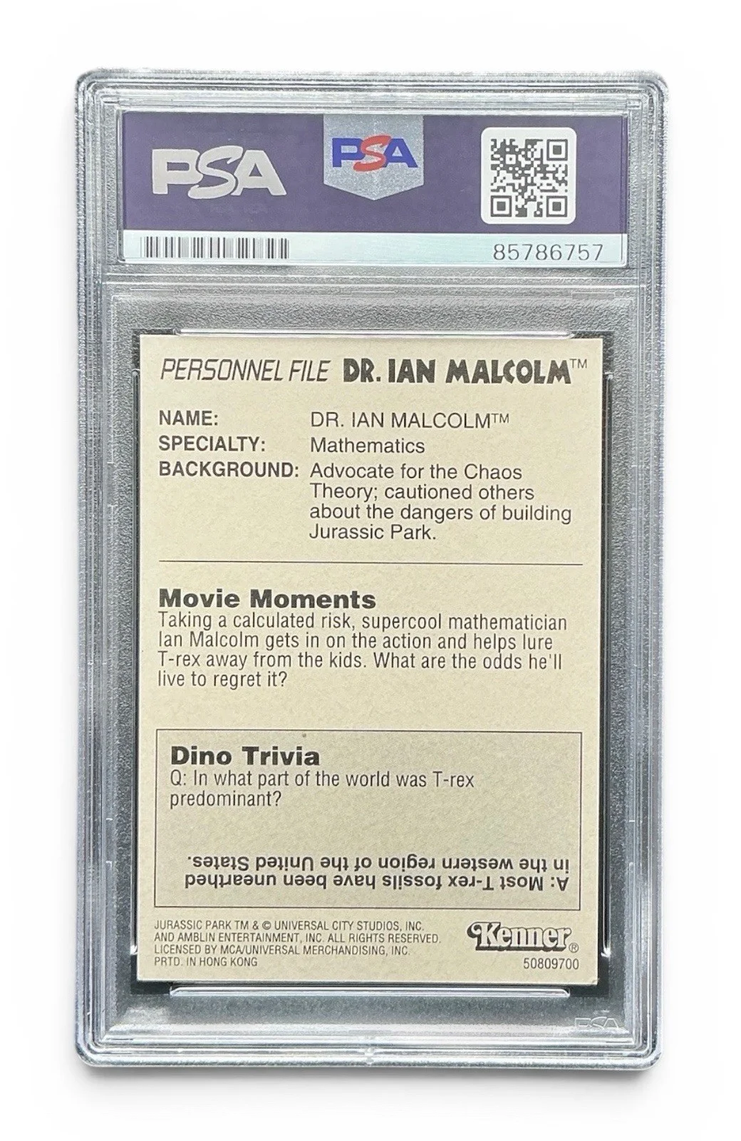 Jeff Goldblum — Jeff Goldblum Autograph Signed 1993 Jurassic Park Movie Collector Card #41 PSA, изображение 2