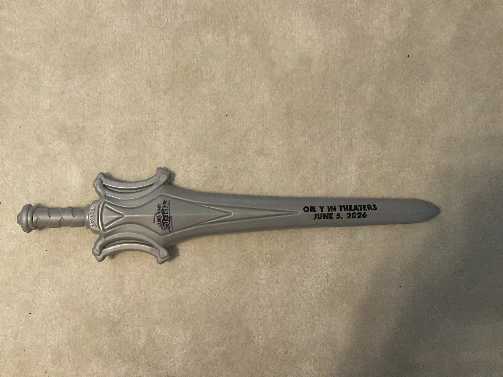 Nicholas Galitzine — Nicholas Galitzine signed Masters of the Universe RARE He-Man signed sword BAS
