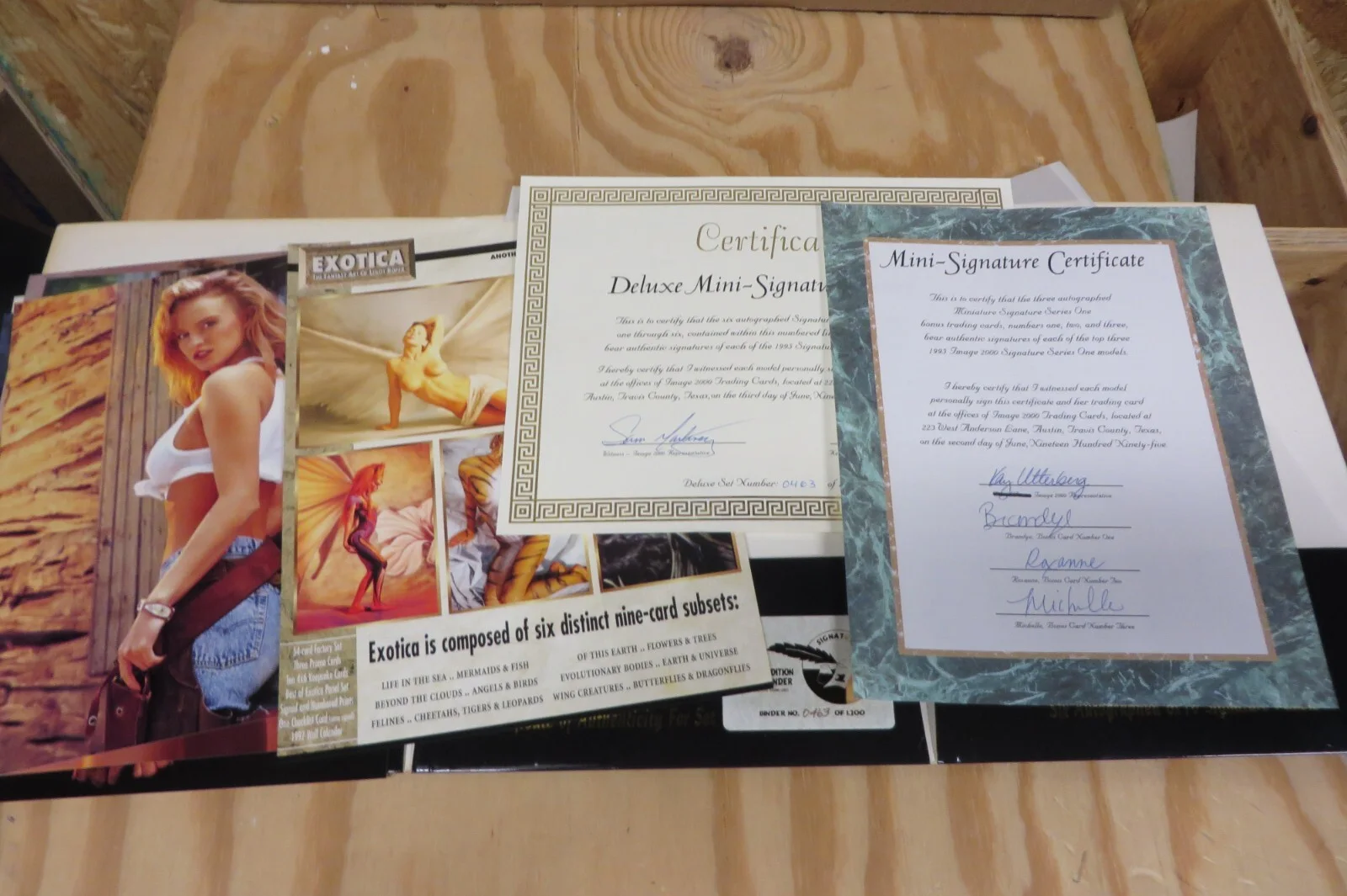IMAGE 2000 LIMITED EDITION DELUXE MINI-SIGNATURE SERIES Folder #'ed to 1200 1995, изображение 2