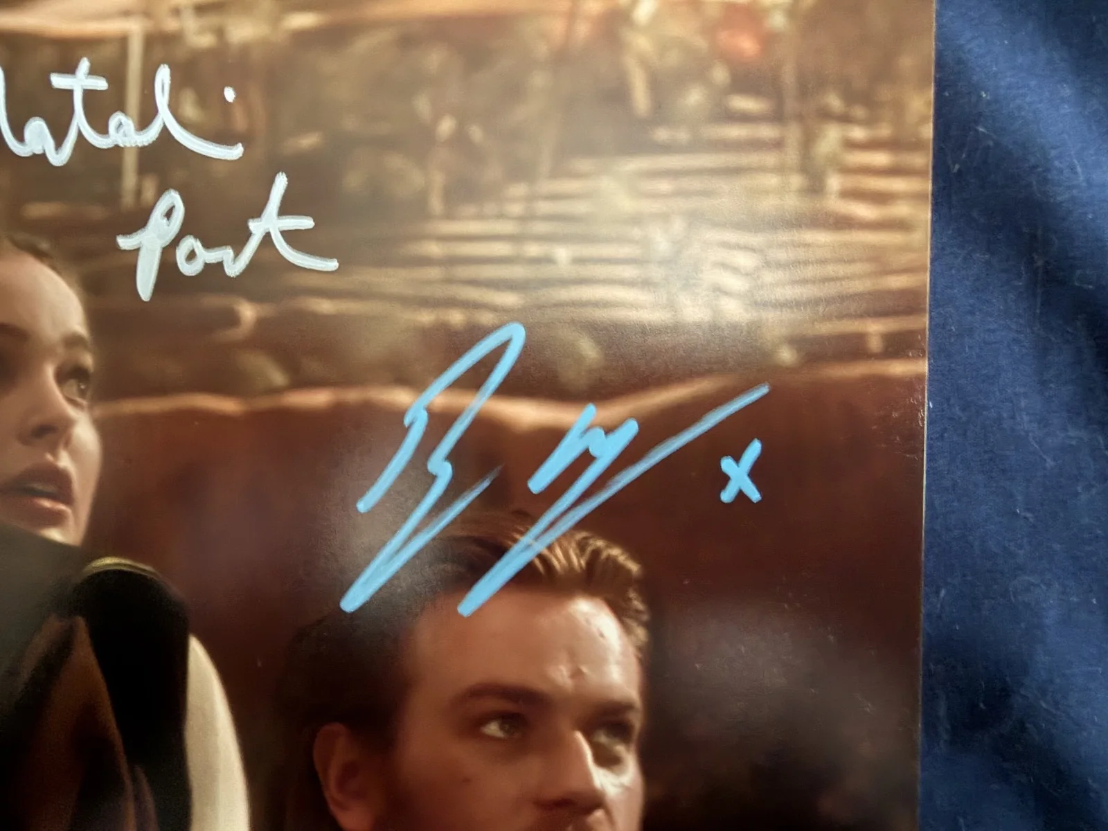 Natalie Portman — Star Wars Triple Signed Natalie Portman/Hayden Christensen/Ewan McGregor SWAU, image 2