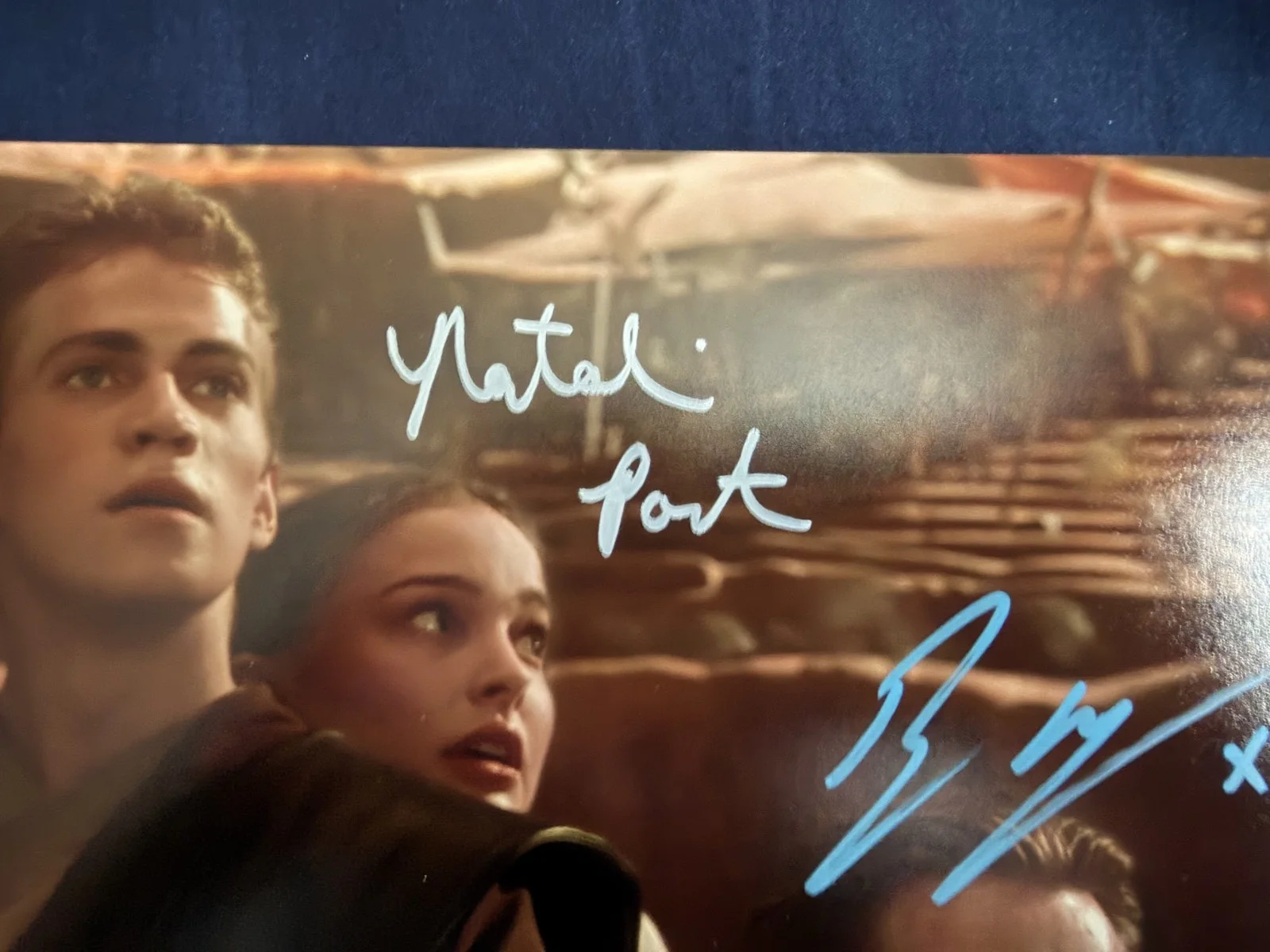Natalie Portman — Star Wars Triple Signed Natalie Portman/Hayden Christensen/Ewan McGregor SWAU, image 3