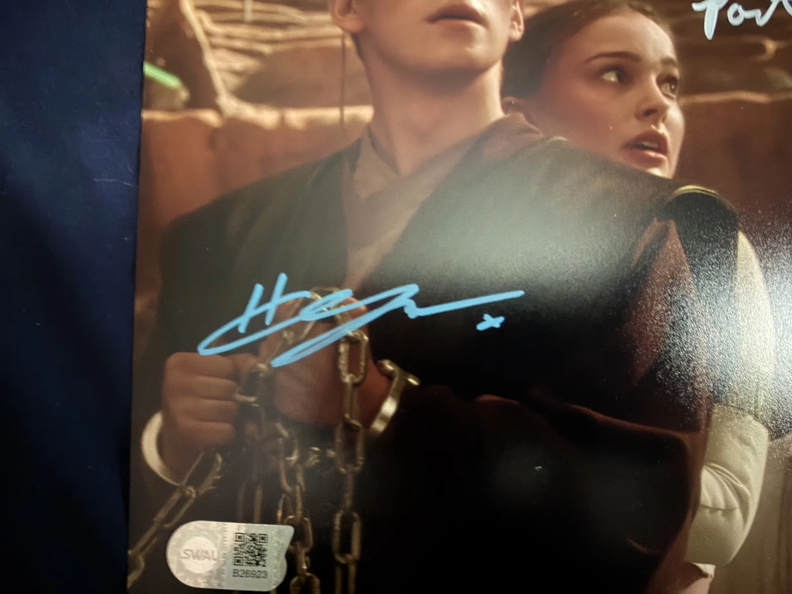 Natalie Portman — Star Wars Triple Signed Natalie Portman/Hayden Christensen/Ewan McGregor SWAU, image 4