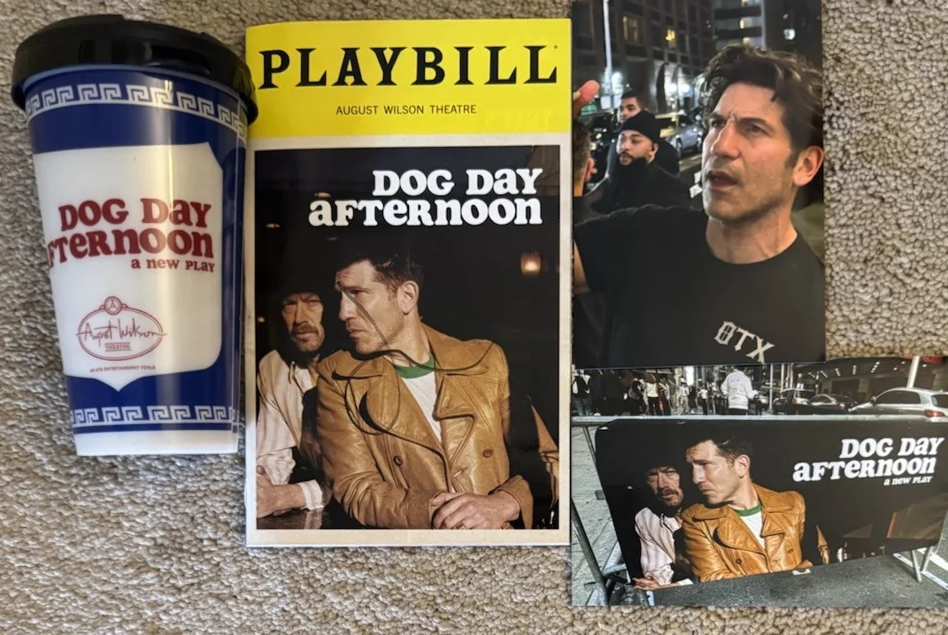John Bernthal — Jon Bernthal Signed Dog Day Afternoon Playbill, Pics,Cup Broadway (The Punisher)