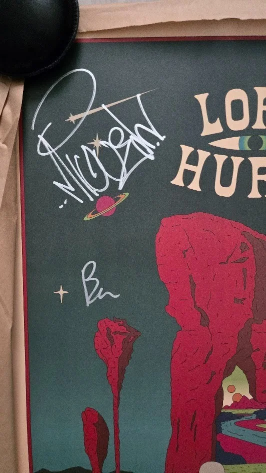 Lord Huron - Signed "I Ain't Lonely, I'm Long Lost" Tour Poster, image 2