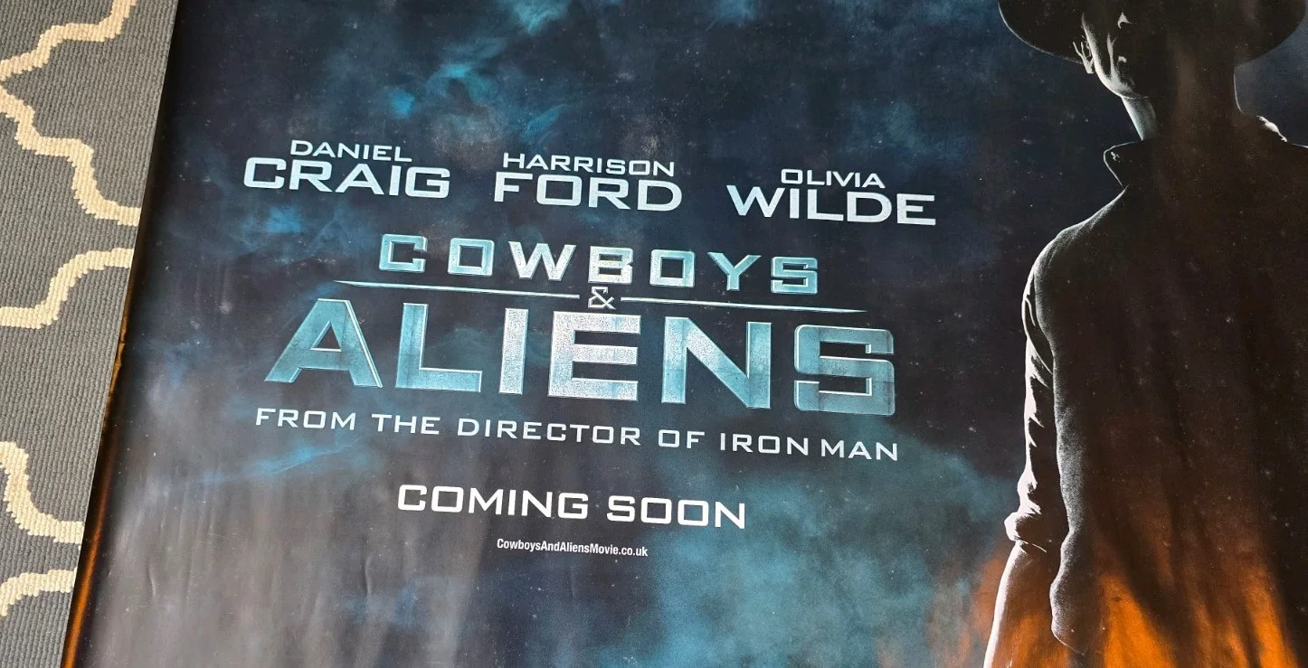 COWBOYS & ALIENS UK QUAD (30"x 40") ROLLED POSTER DANIEL CRAIG H. FORD 2011, image 2