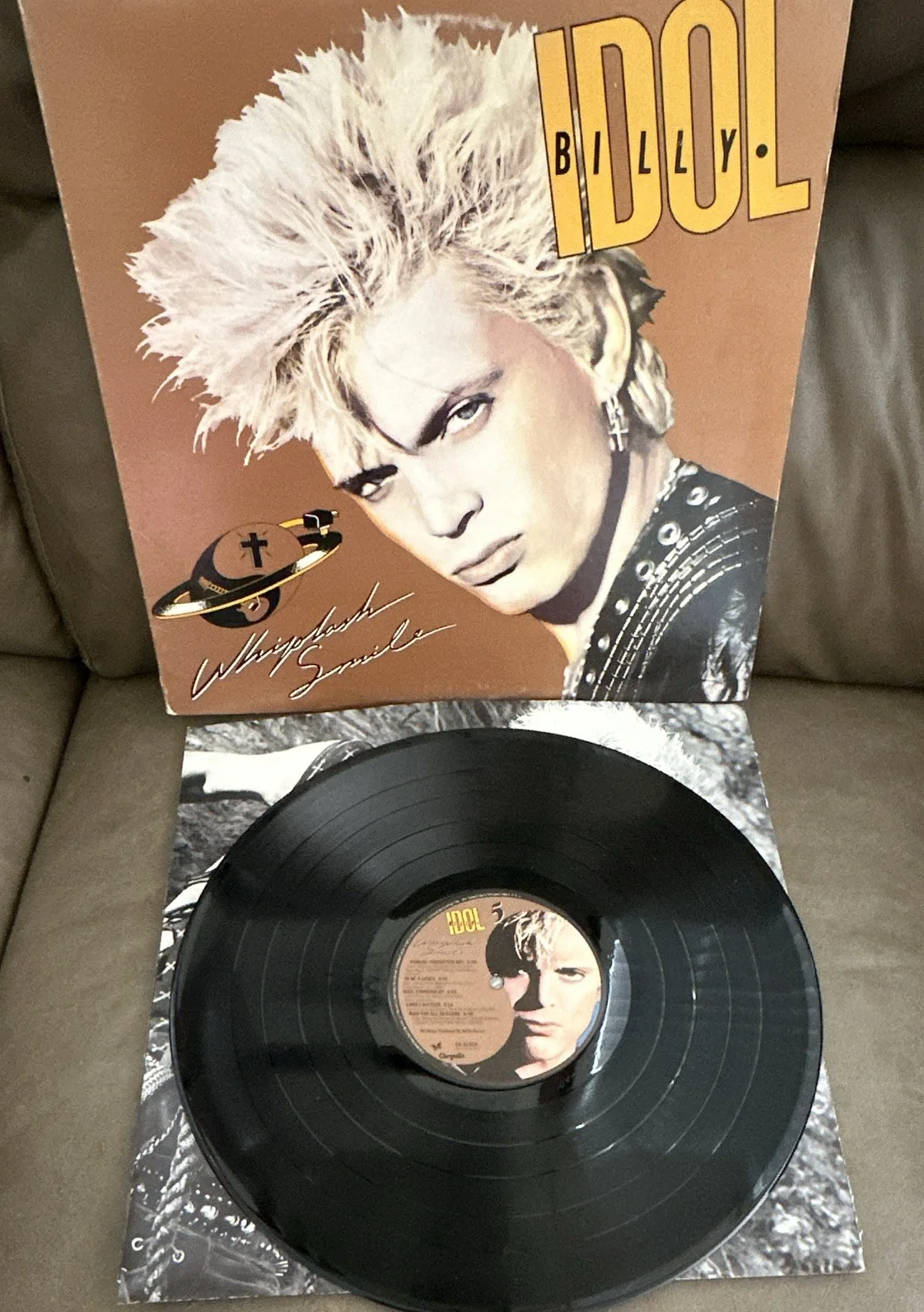 Billy Idol Whiplash Smile Record, Music Original, image 5
