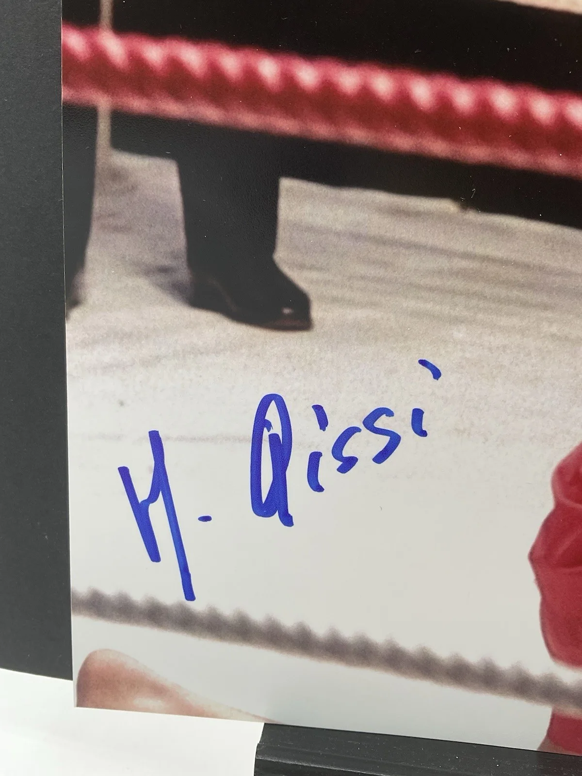 Michel Qissi — Michel Qissi signed 8x10 Kickboxer signed photo ACOA Tong Po Kickboxer autograph, изображение 2
