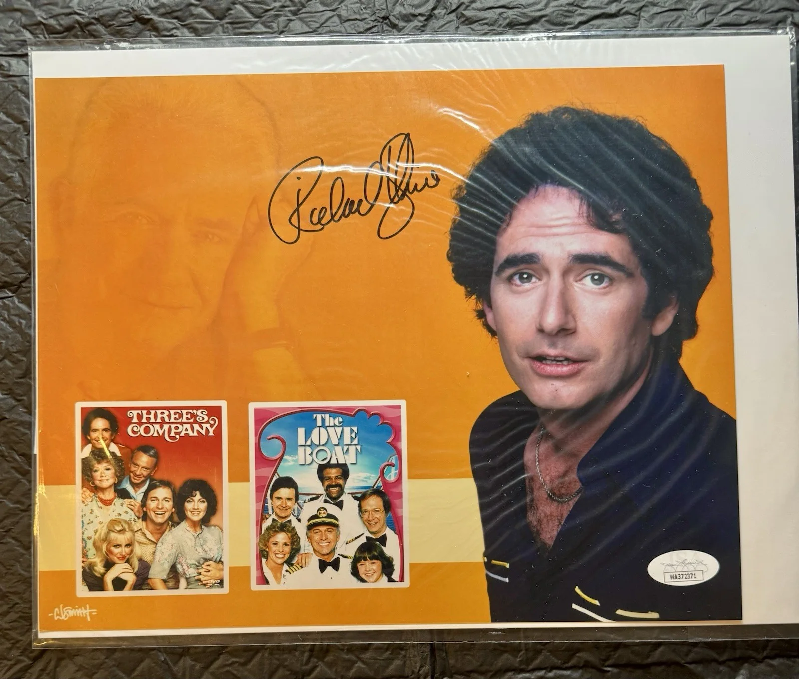 John Ritter — Three’s company Larry Signed Photo, JSA Authenticated - & The Love Boat