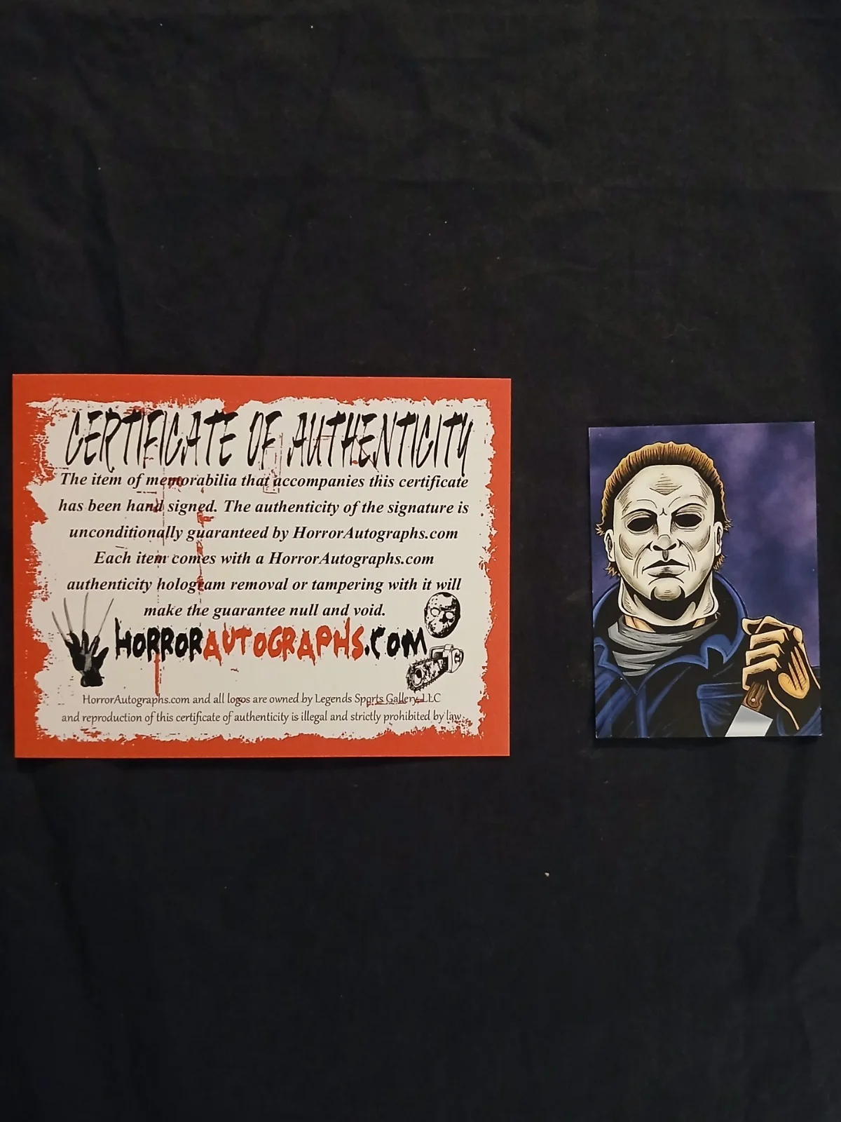 Nick Castle, Tony Moran — Halloween 1978 Framed Picture Signed By Nick Castle & Tony Moran Authentic, image 2