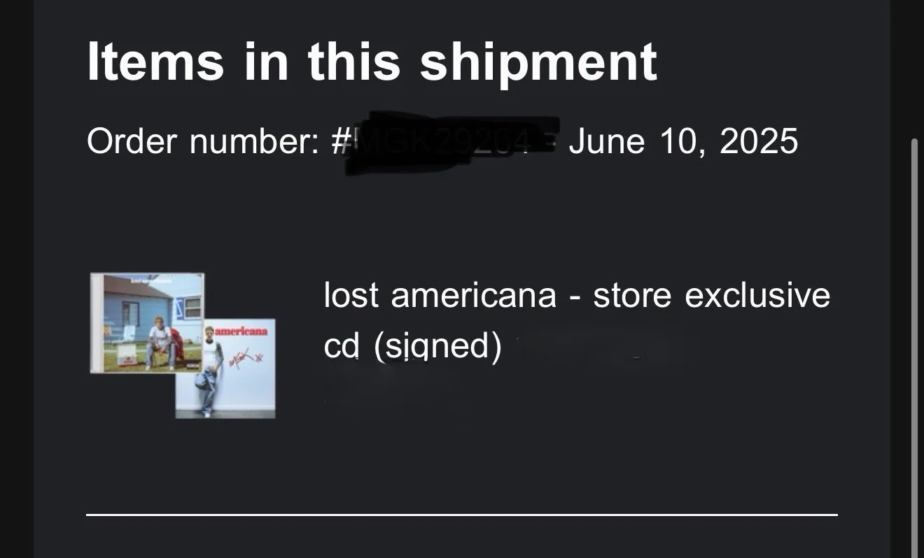 Ready to Ship! Machine Gun Kelly MGK Lost Americana Exclusive CD (signed), image 2